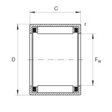 FAG Drawn cup needle roller Bearings with open ends - HK0908