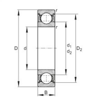 FAG Deep groove ball Bearings - 6011-2Z