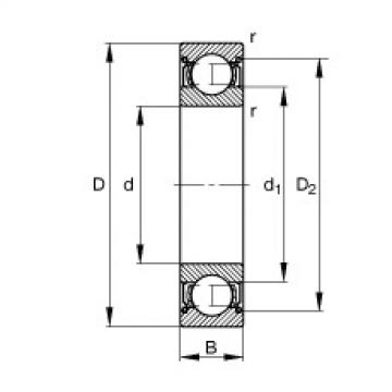 FAG Deep groove ball Bearings - S606-2Z