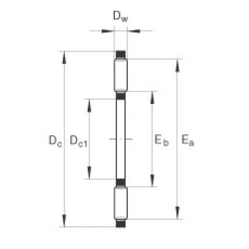 FAG Axial needle roller and cage assemblies - AXK100135