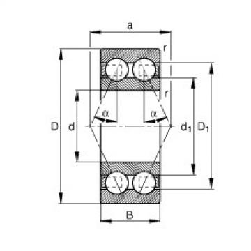 FAG Angular contact ball Bearings - 3205-BD-XL-TVH