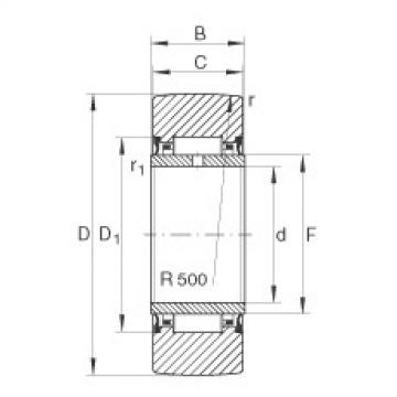 FAG Yoke type track rollers - NA22/8-2RSR