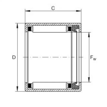 FAG Drawn cup needle roller Bearings with open ends - SCE1011-P