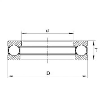 FAG Axial deep groove ball Bearings - 10Y25