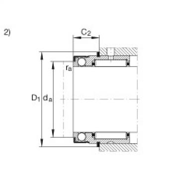 FAG Needle roller/axial ball Bearings - NX25-Z-XL