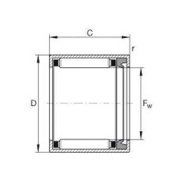 FAG Drawn cup needle roller Bearings with open ends - HK1414-RS