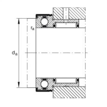 FAG Needle roller/axial ball Bearings - NKX40-XL