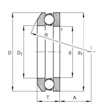 FAG Axial deep groove ball Bearings - 53209 + U209