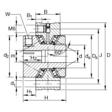 FAG Axial conical thrust cage needle roller Bearings - ZAXFM2575