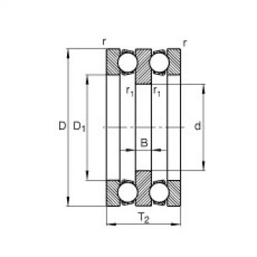 FAG Axial deep groove ball Bearings - 52224