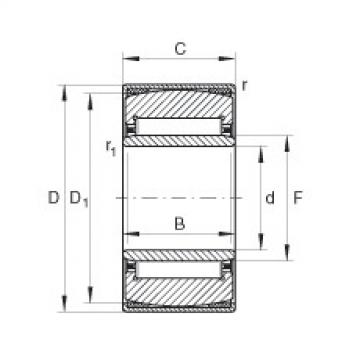 FAG Aligning needle roller Bearings - PNA20/42-XL