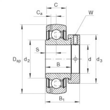 FAG Radial insert ball Bearings - GRAE15-XL-NPP-B