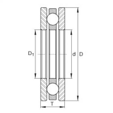 FAG Axial deep groove ball Bearings - 4401