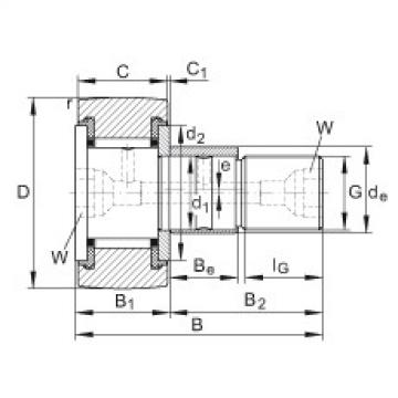 FAG Stud type track rollers - KRE90-PP