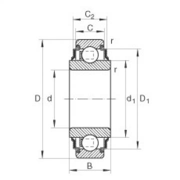 FAG Radial insert ball Bearings - 202-XL-KRR