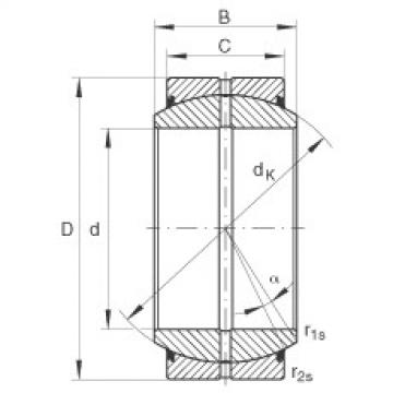 FAG Radial spherical plain Bearings - GE140-DO-2RS