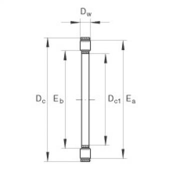 FAG Axial cylindrical roller and cage assembly - K81107-TV