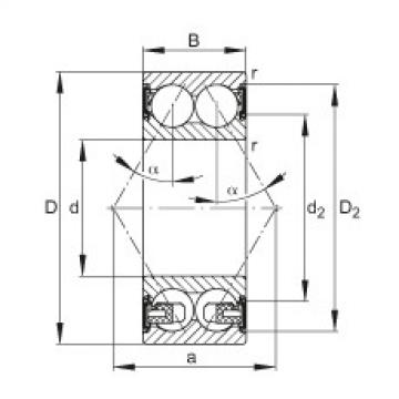 FAG Angular contact ball Bearings - 3204-BD-XL-2HRS-TVH