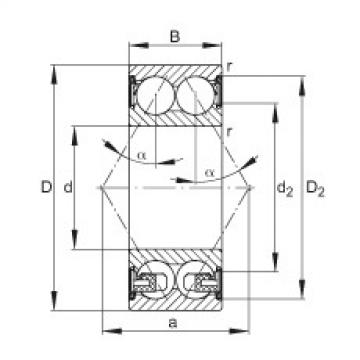 FAG Angular contact ball Bearings - 3212-BD-XL-2Z-TVH