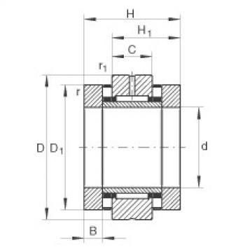 FAG Needle roller/axial cylindrical roller Bearings - ZARN3080-TV