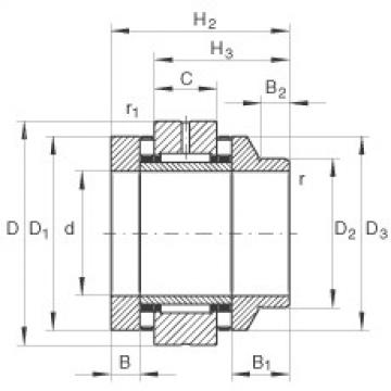 FAG Needle roller/axial cylindrical roller Bearings - ZARN1747-L-TV