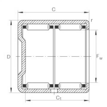 FAG Drawn cup needle roller Bearings with closed end - BK3038-ZW