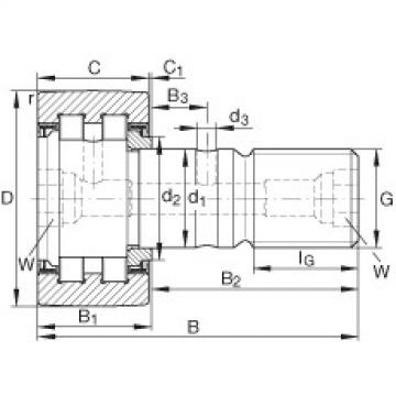 FAG Stud type track rollers - PWKR52-2RS-XL