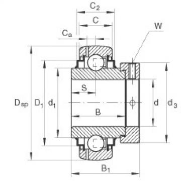 FAG Radial insert ball Bearings - GE100-XL-KRR-B