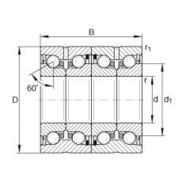 FAG Axial angular contact ball Bearings - ZKLN1747-2RS-2AP-XL