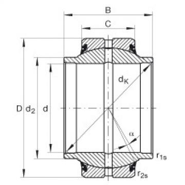 FAG Radial spherical plain Bearings - GE70-HO-2RS