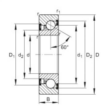 FAG Axial angular contact ball Bearings - BSB3572-2Z-SU