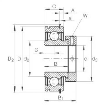 FAG Radial insert ball Bearings - RAE20-XL-NPP-NR