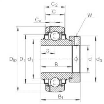 FAG Radial insert ball Bearings - E25-XL-KRR-B