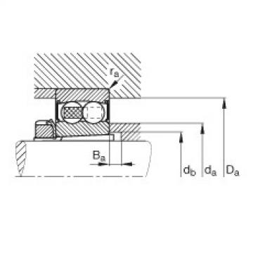 FAG Self-aligning ball Bearings - 2205-K-2RS-TVH-C3 + H305