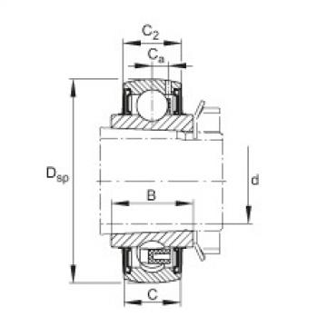 FAG Radial insert ball Bearings - UK206