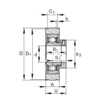 FAG Radial insert ball Bearings - PE25-XL