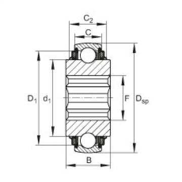 FAG Self-aligning deep groove ball Bearings - SK104-207-KTT-B