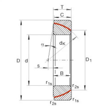 FAG Angular contact spherical plain Bearings - GE110-SW