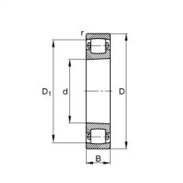 FAG Barrel roller Bearings - 20212-K-TVP-C3