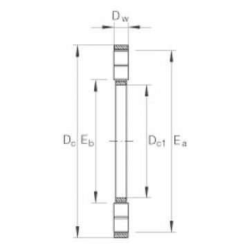 FAG Axial cylindrical roller and cage assembly - K89324-M