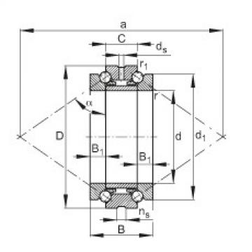 FAG Axial angular contact ball Bearings - 234406-M-SP