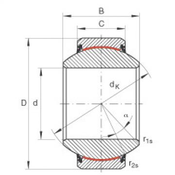 FAG Radial spherical plain Bearings - GE120-FW-2RS