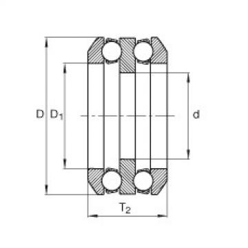 FAG Axial deep groove ball Bearings - 85X04