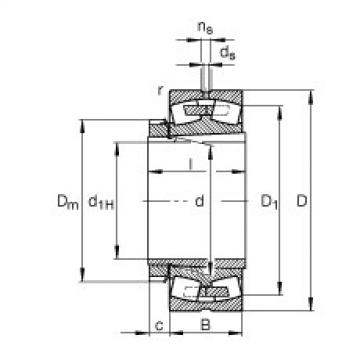 FAG Spherical roller Bearings - 23024-E1A-XL-K-M + H3024