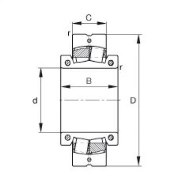 FAG Spherical roller Bearings - 222S.307-MA