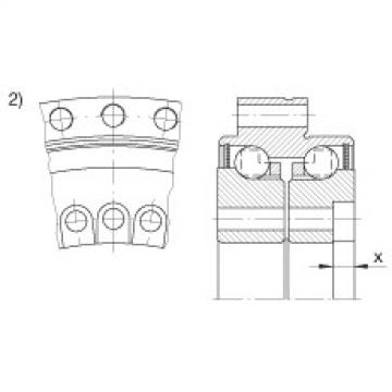 FAG Axial angular contact ball Bearings - ZKLDF325