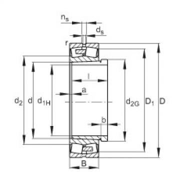 FAG Spherical roller Bearings - 230/500-BEA-XL-K-MB1 + AHX30/500-H