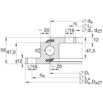 FAG Four point contact Bearings - VLU200414