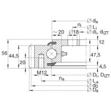 FAG Four point contact Bearings - VLA200844-N