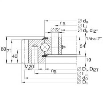 FAG Four point contact Bearings - VSA250855-N